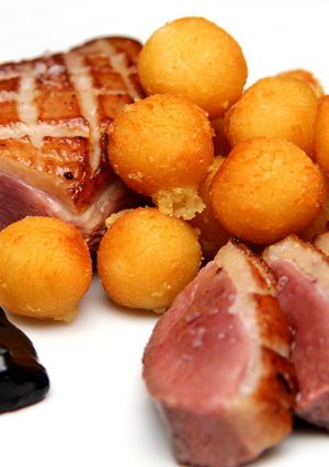 Sült rosé kacsamell recept fotója