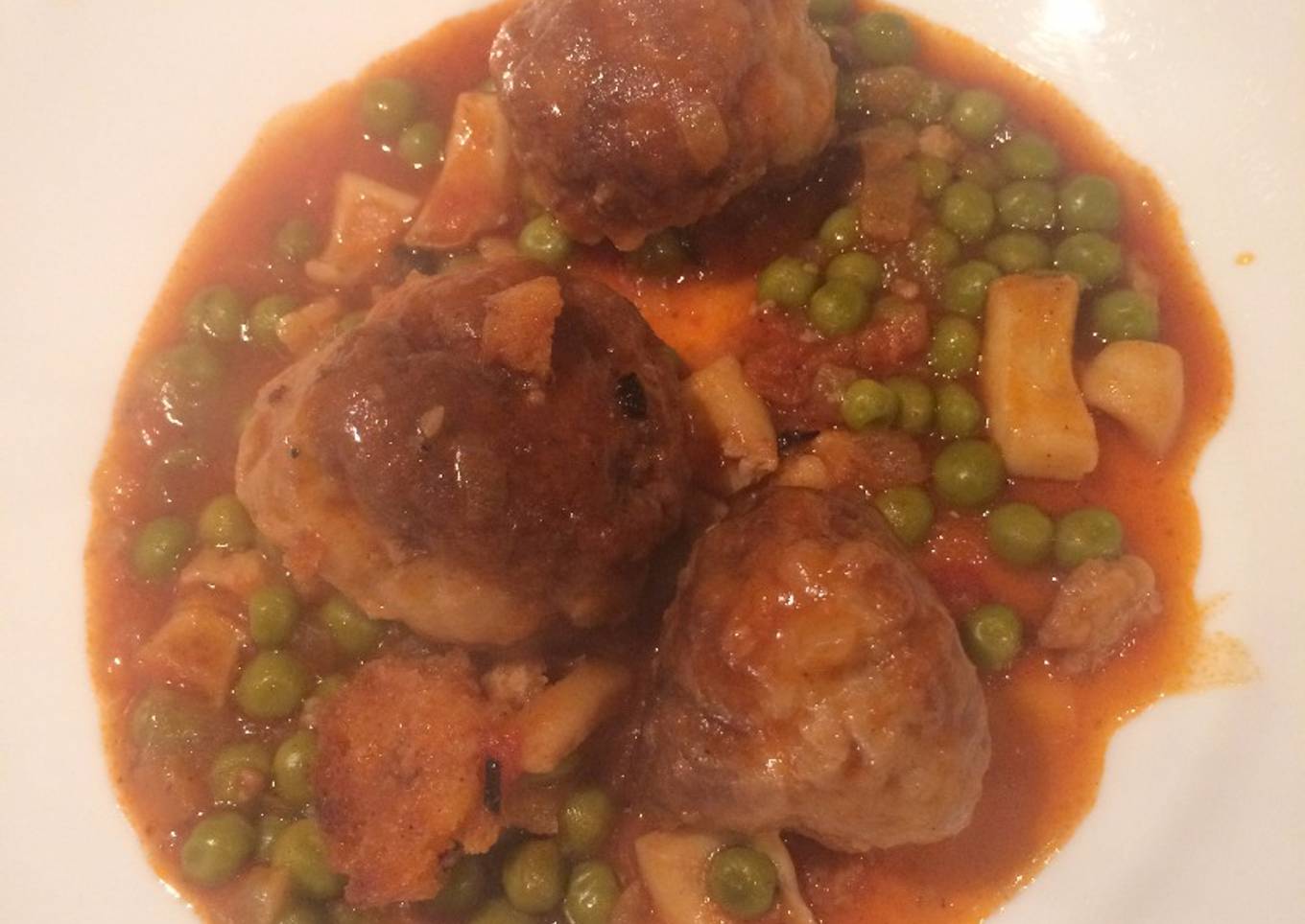 Albóndigas con sepia