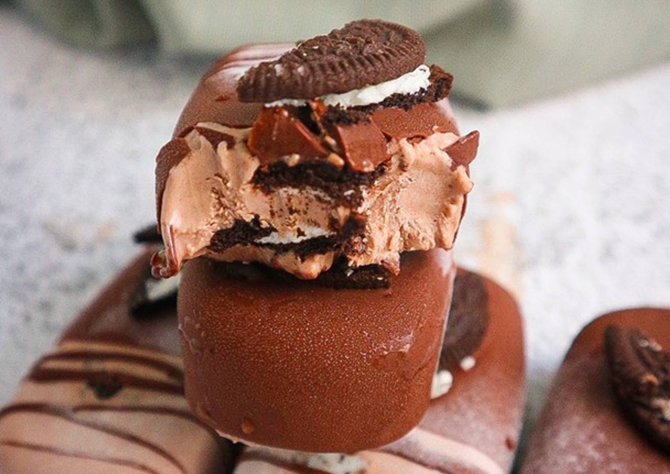 Helados de Nutella y Oreo
