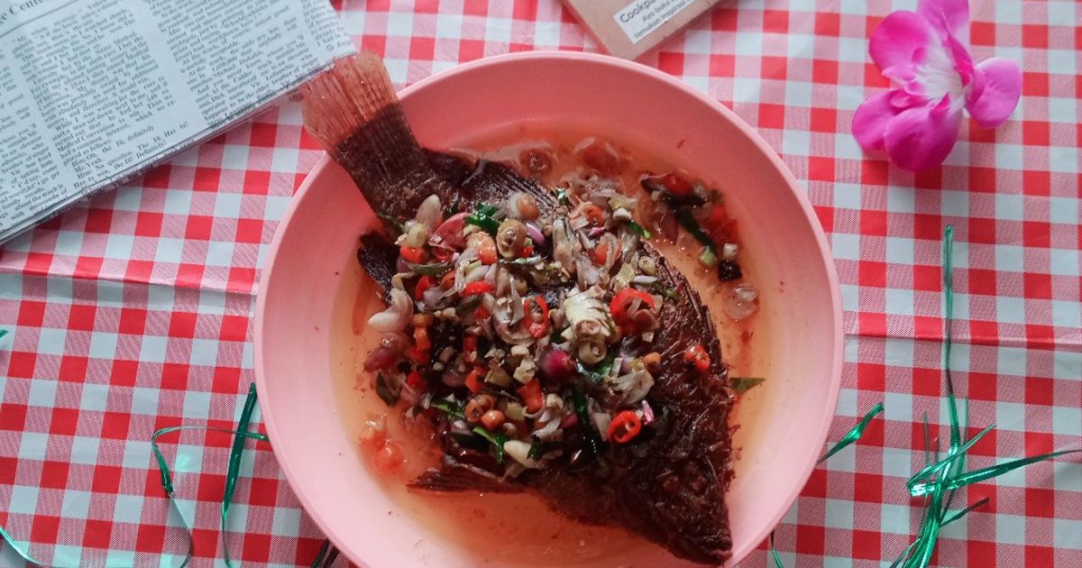 Mujaer goreng sambal matah