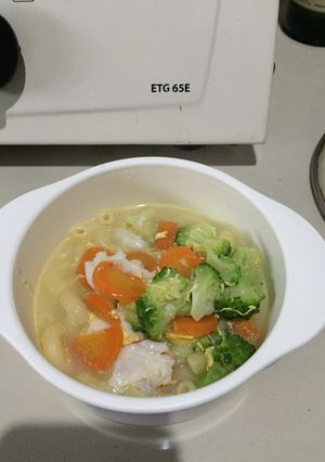 Foto resep Sup Telur Macaroni MPASI 9M+