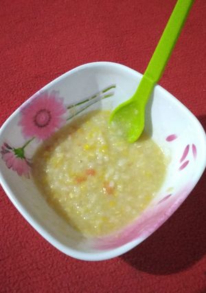 Foto resep Bubur Tim Sup Creamy 🐓🌽 *Mpasi 10m+
