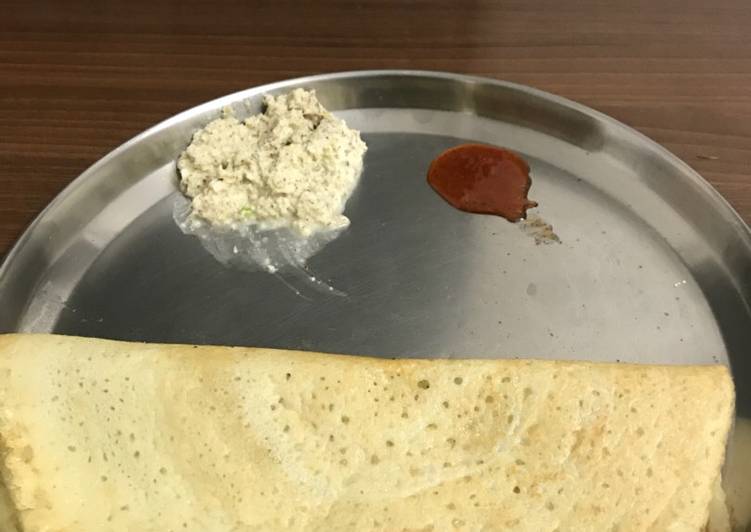 Recipe of Super Quick Homemade Farali dosa(bhagar dosa)