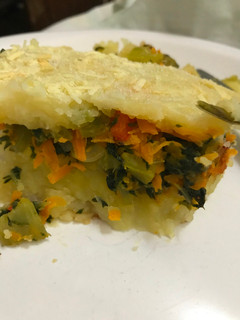 Una foto de Pastel de papa vegetariano
