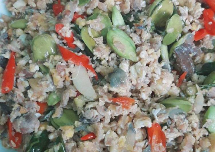 Resep Orak arik peda pete yang nikmat