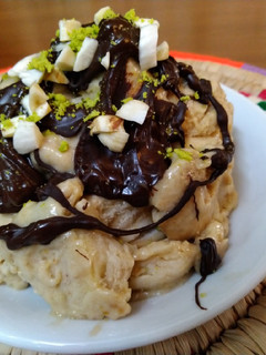 عکسی از دستور بستنی موزی