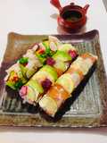 Mediomakis Recubierto de láminas  Sushi🇺🇾🇯🇵半巻寿司