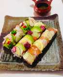 Mediomakis Recubierto de láminas  Sushi🇺🇾🇯🇵半巻寿司