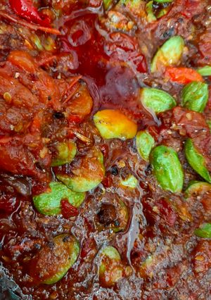 Foto resep Sambel tomat teri pete
