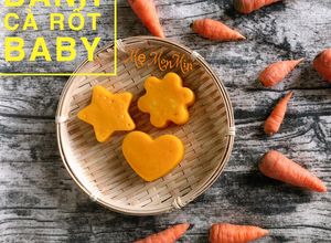 Hình của món Ăn dặm : Bánh cà rốt baby.