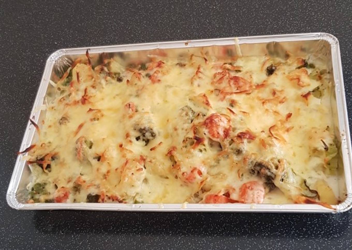 Warm spicy winter vegetable bake