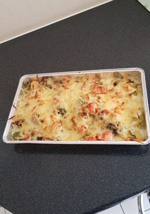 A picture of Warm spicy winter vegetable bake.