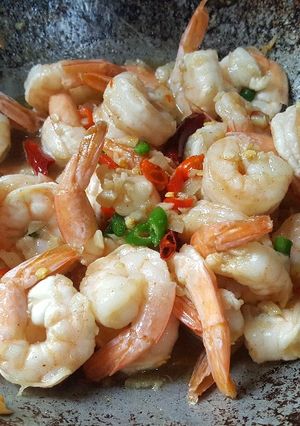 รูปของ กุ้งคั่วพริกเกลือ