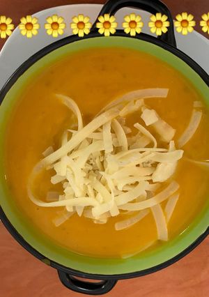 Una foto de Crema de zapallo