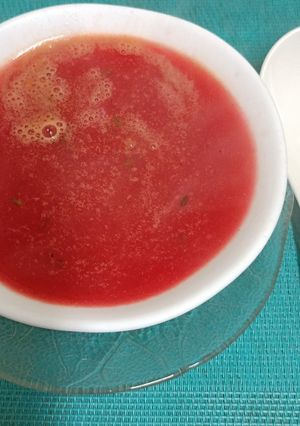 A picture of A Morning Bowl 🥣 Of Iron Rich Beetroot & Veggies Soup (Monsoon Special).