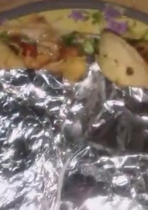 صورة لوصفة الكريب بشورما الفراخ
