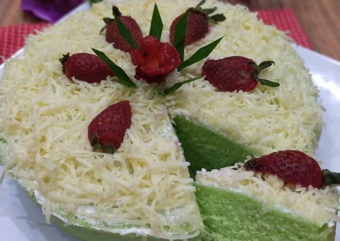 Resep Bolu Pandan Keju Kukus Oleh Rahmabunda Radit And Rafa Cookpad 