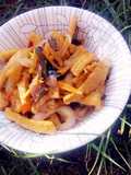 Garnished soya beans cake(awara)