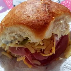 My Super Ham & Cheese Sandwich 😘 A picture of My Super Ham & Cheese Sandwich 😘.