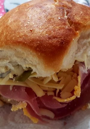 A picture of My Super Ham & Cheese Sandwich 😘.