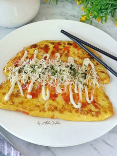 Foto resep Omelette Lipat Isi Sayur