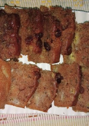Foto resep Bolu pisang chocolatos topping kismis