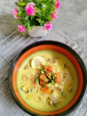 Cara Mudah Membikin Resep Soto santan daging sapi dan babat bunda thifa yang Menggugah Selera Anti Ribet, Lezat Sekali