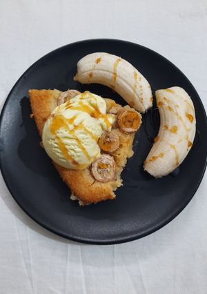 A picture of Banana Cobbler.