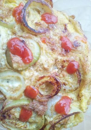 Foto resep Telur dadar bawang bombay