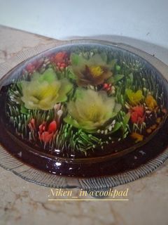 Foto resep Flower Jello Art