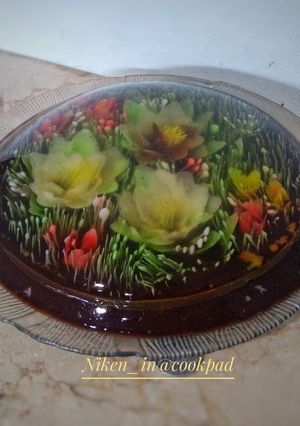 Foto resep Flower Jello Art