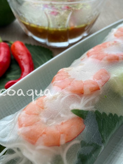 鮮蝦越式春捲 的食譜成品照片