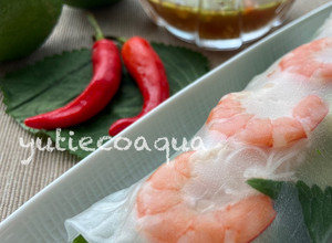 鮮蝦越式春捲 的食譜成品照片