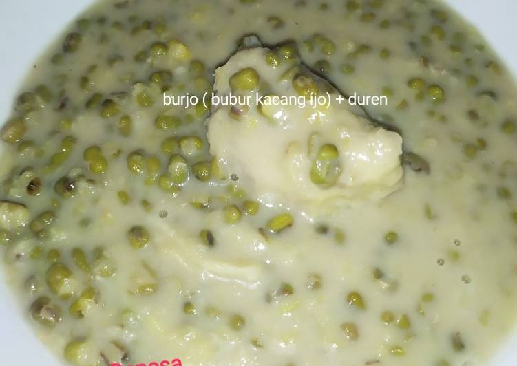 Resep Burjo (bubur kacang ijo)+ duren, Lezat