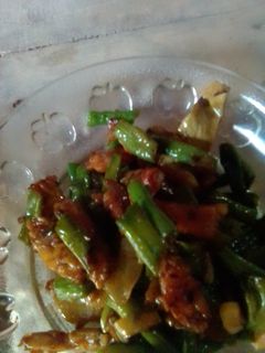 Foto resep Tumis tempe kacang panjang sederhana