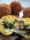 Arancini di spinaci e mozzarella in friggitrice ad aria