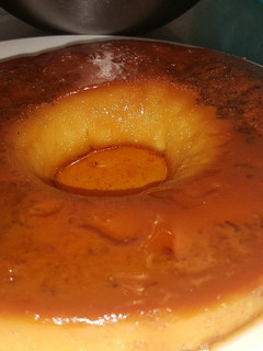 Una foto de Flan de pasas