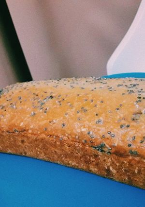 Una foto de Budín vegano de Manzana y coco
