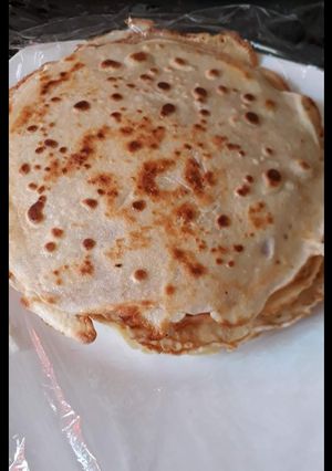 Una foto de Panqueques salados