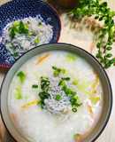 吻仔魚蔬菜粥