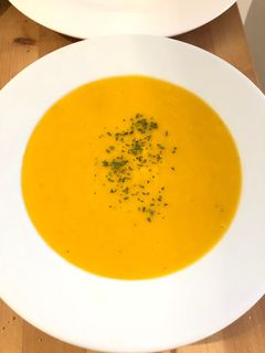 Una foto de Crema de calabaza