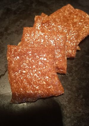 A picture of Coconut Chikki.