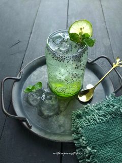 Foto resep Es Jeruk Nipis Selasih