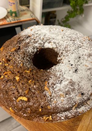 Una foto de ⭐️ Queque de chocolate fácil 👩🏻🍳 (medidas de envase)