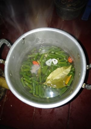 Foto resep SOP jahe kacang panjang