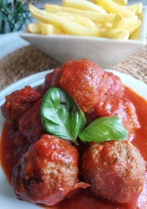 Une photo de Boulettes à la sauce tomates pré-cuites au airfryer