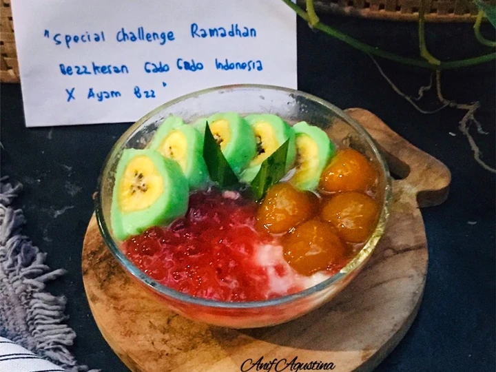 Cara Gampang Membikin Resep Es Pisang Ijo Ceria (Candil Mutiara) yang Bikin Ngiler Anti Ribet, Mantap Sekali