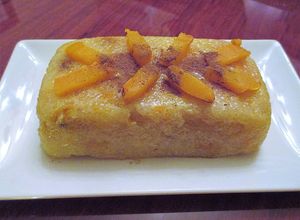 Foto principal de Postre de tapioca con calabaza y manzana