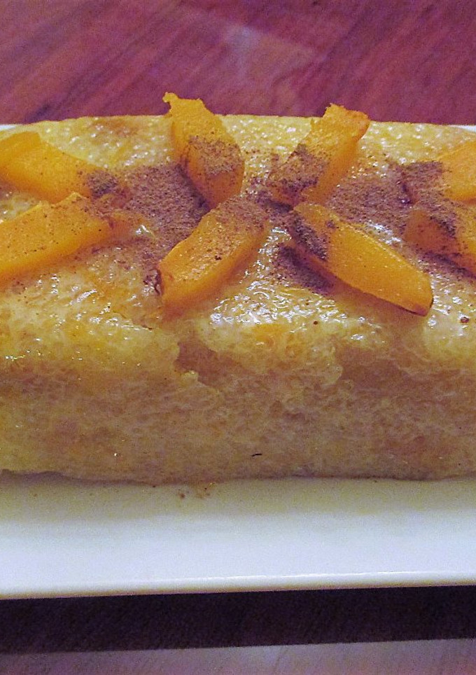 Una foto de Postre de tapioca con calabaza y manzana