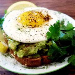 A picture of Mike's Southwestern Avocado Whole Grain Breakfast Toast.